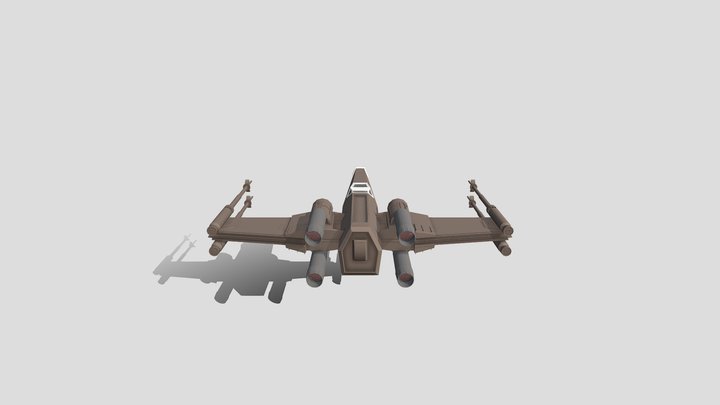 X-wing Starfighter T-65 [Untextured] 3D Model