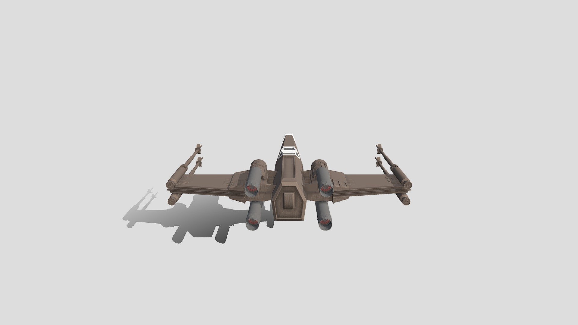 X-wing Starfighter T-65 [Untextured] - Download Free 3D model by ...