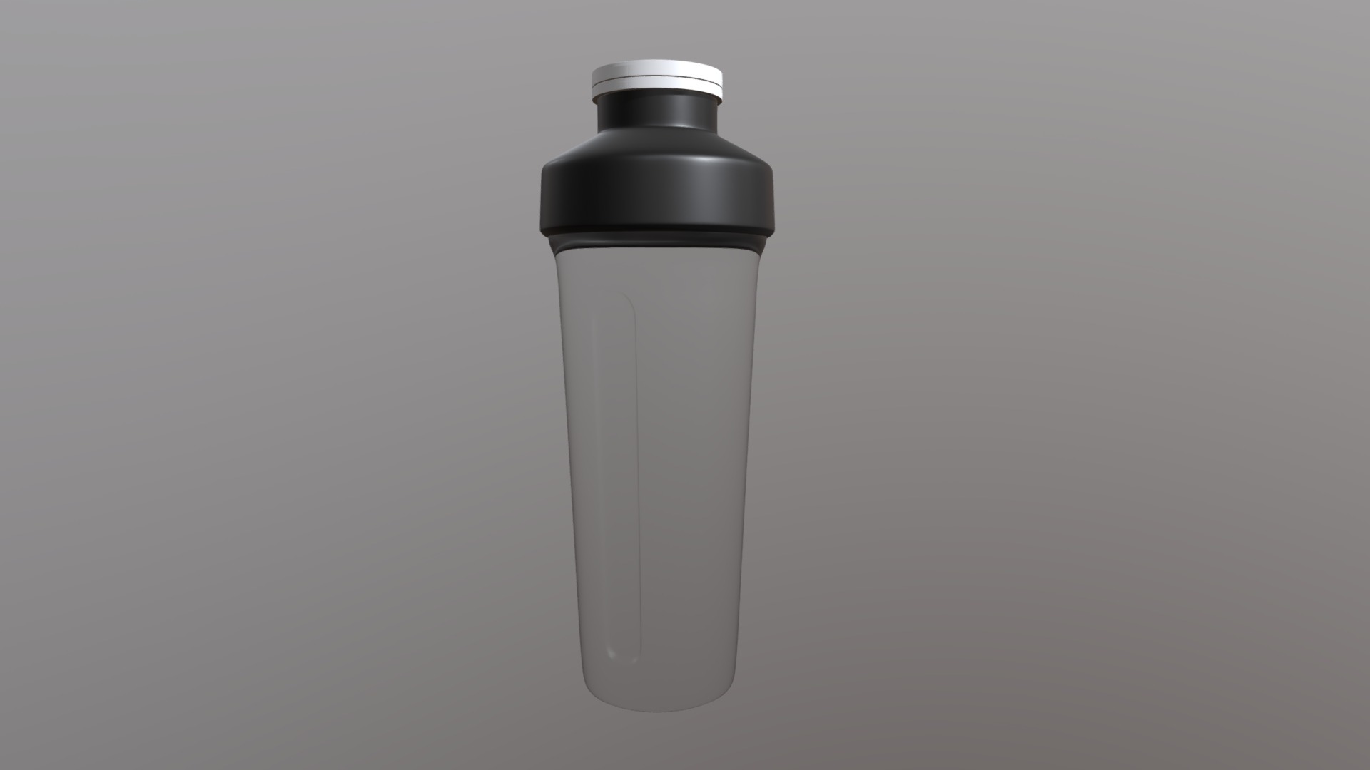3D model blender bottle - This is a 3D model of the blender bottle. The 3D model is about a white cylindrical object.