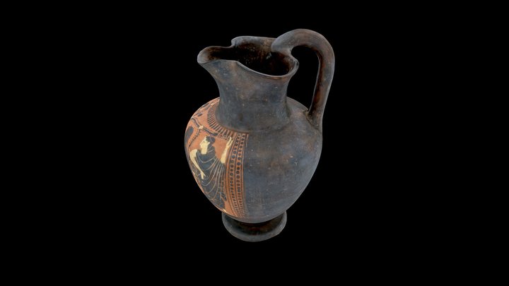 Attic Black-figure Oinochoe (GV106) 3D Model
