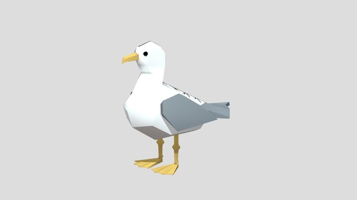 Seagull Toy 3D Model