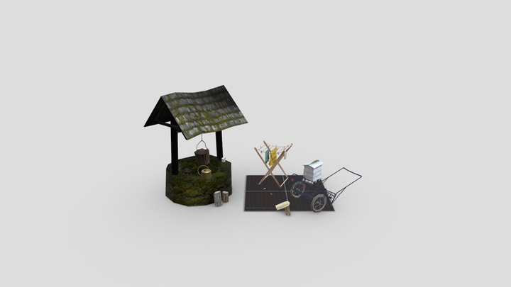 DAE 5 Finished props - Eco House 3D Model