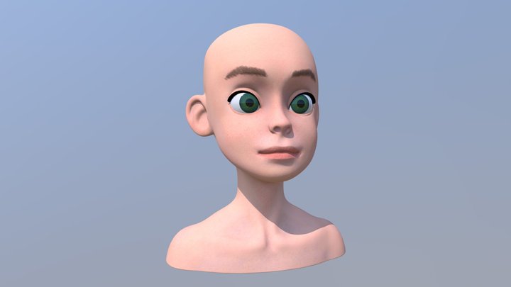 Head skin test 3D Model