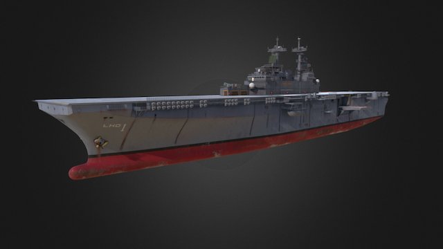 USS Wasp LHD-1 3D Model