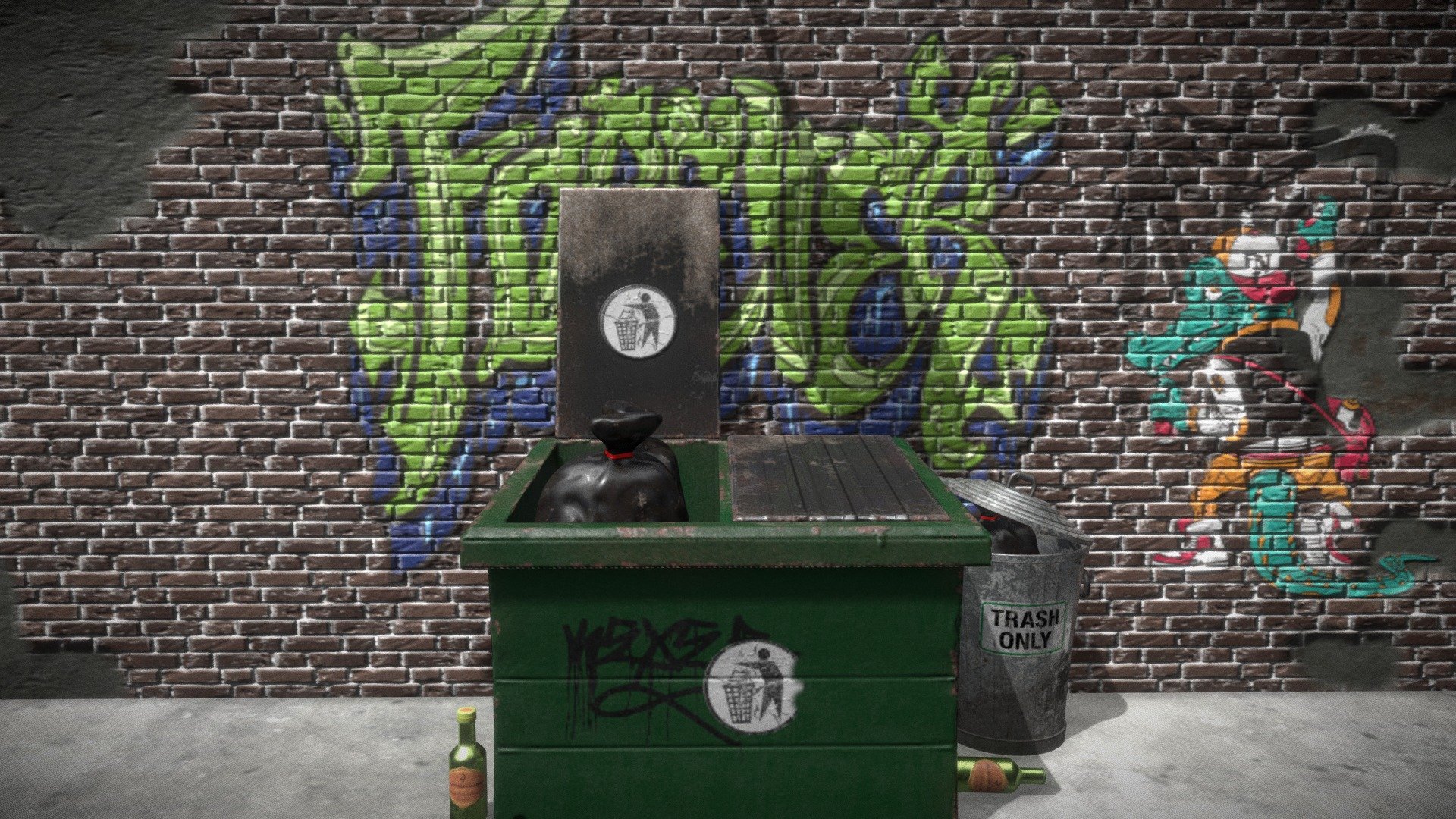 Alley scene