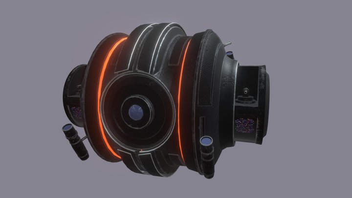 Cyberpunk 2077 Police Drone 3D Model