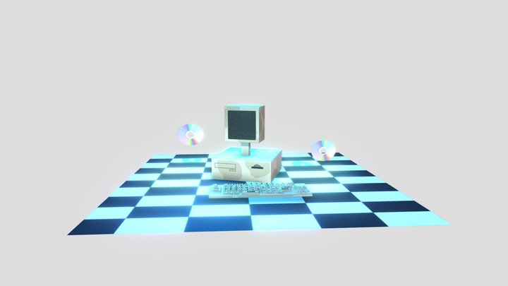Computer Diorama for 3D Modeling Assignment 3 3D Model