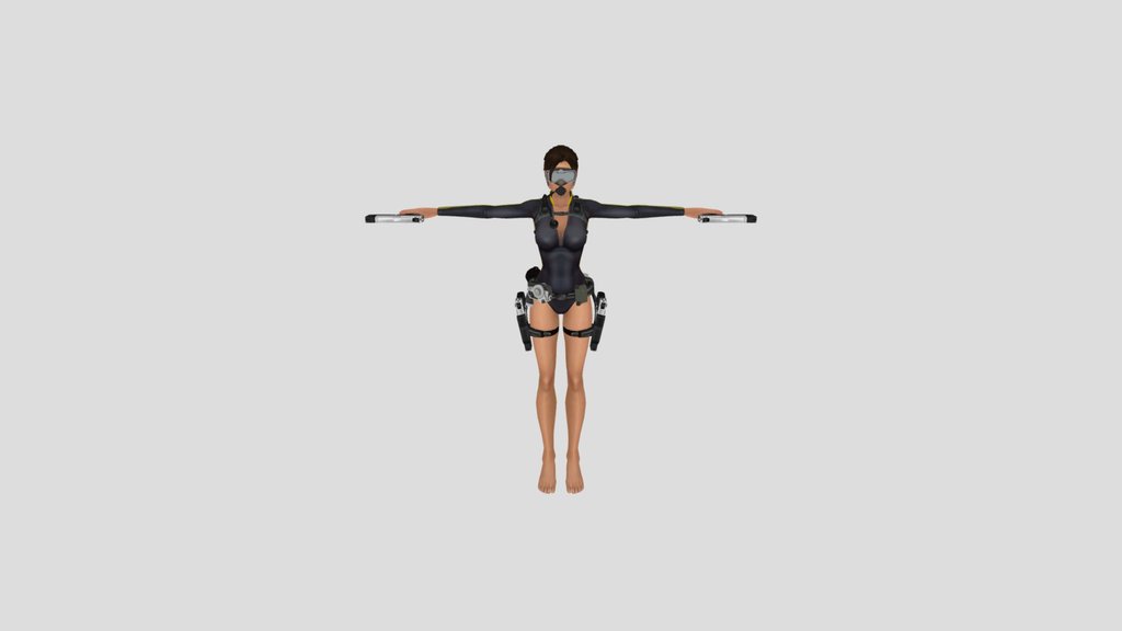 Lara Croft swim gear