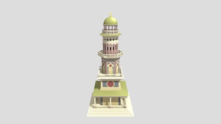 Vittore Carpaccio's tower (Schiavoni) 3D Model