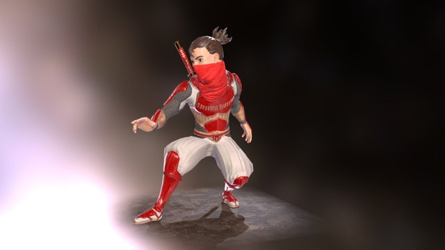 Toon Ninja Nanashi 4 3D Model