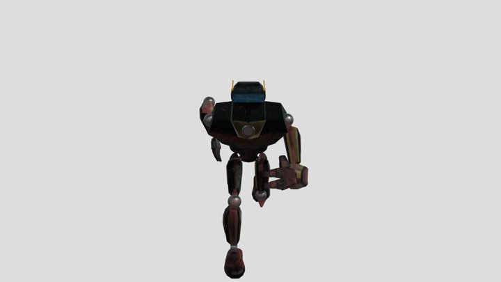 Axel Fighting Robot 3D Model