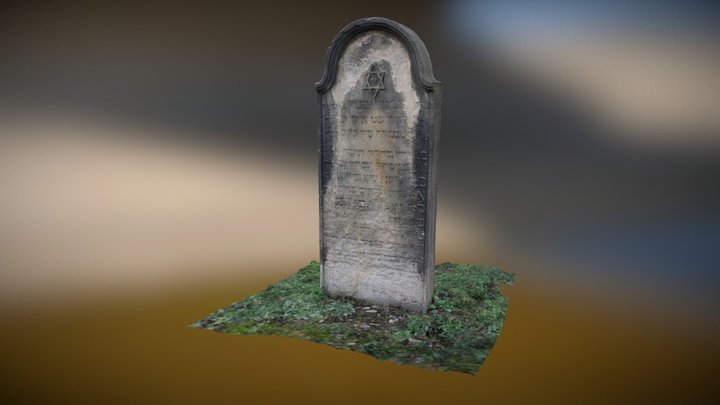 Jewish gravestone - Rakovník 3D Model