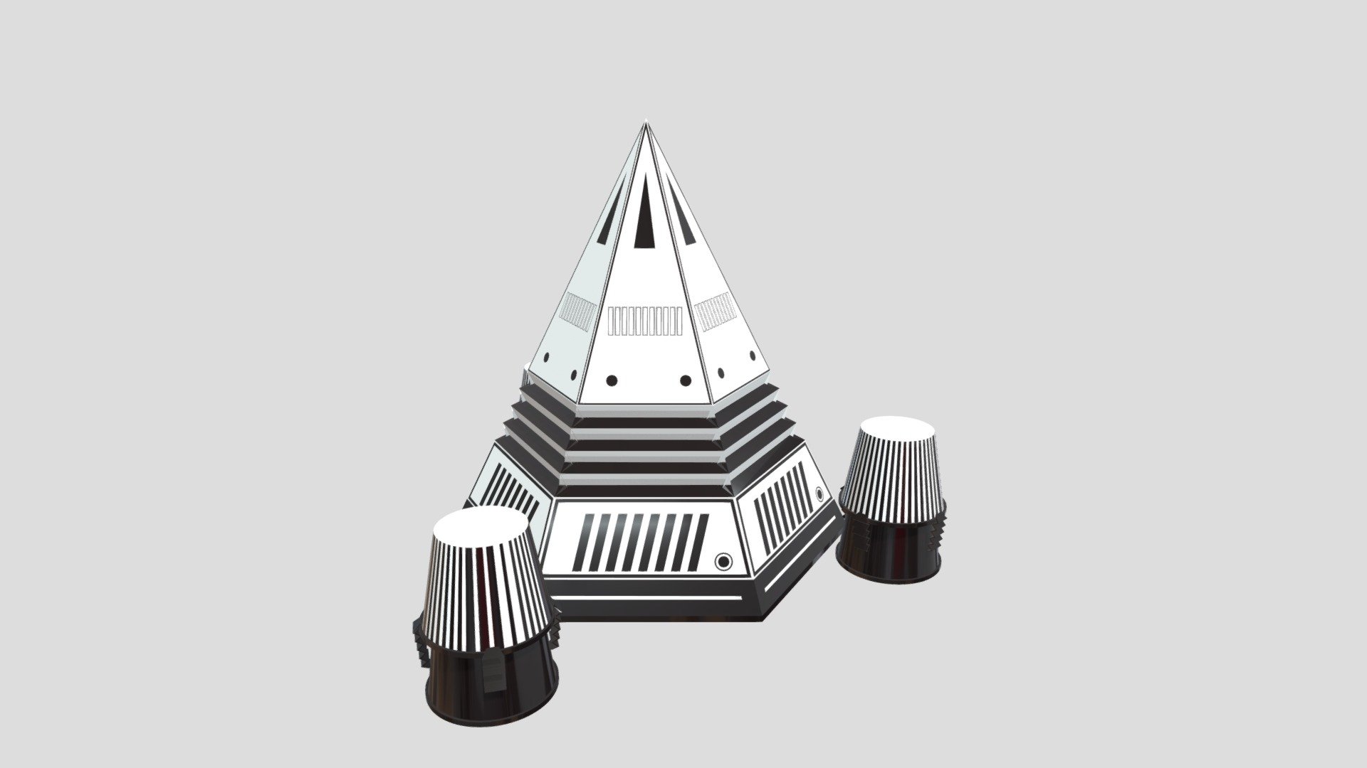 Origami Spacecraft _ low_poly