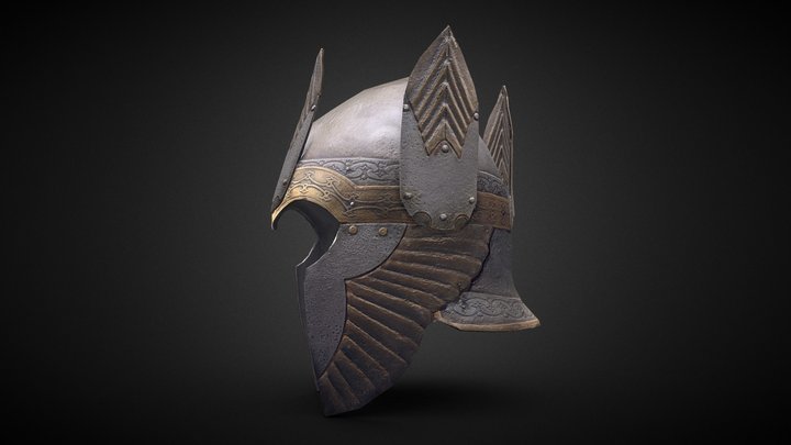 Isildur's helmet - Lord of the Rings - WIP 3D Model