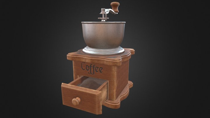 Vintage Coffee Grinder 3D Model