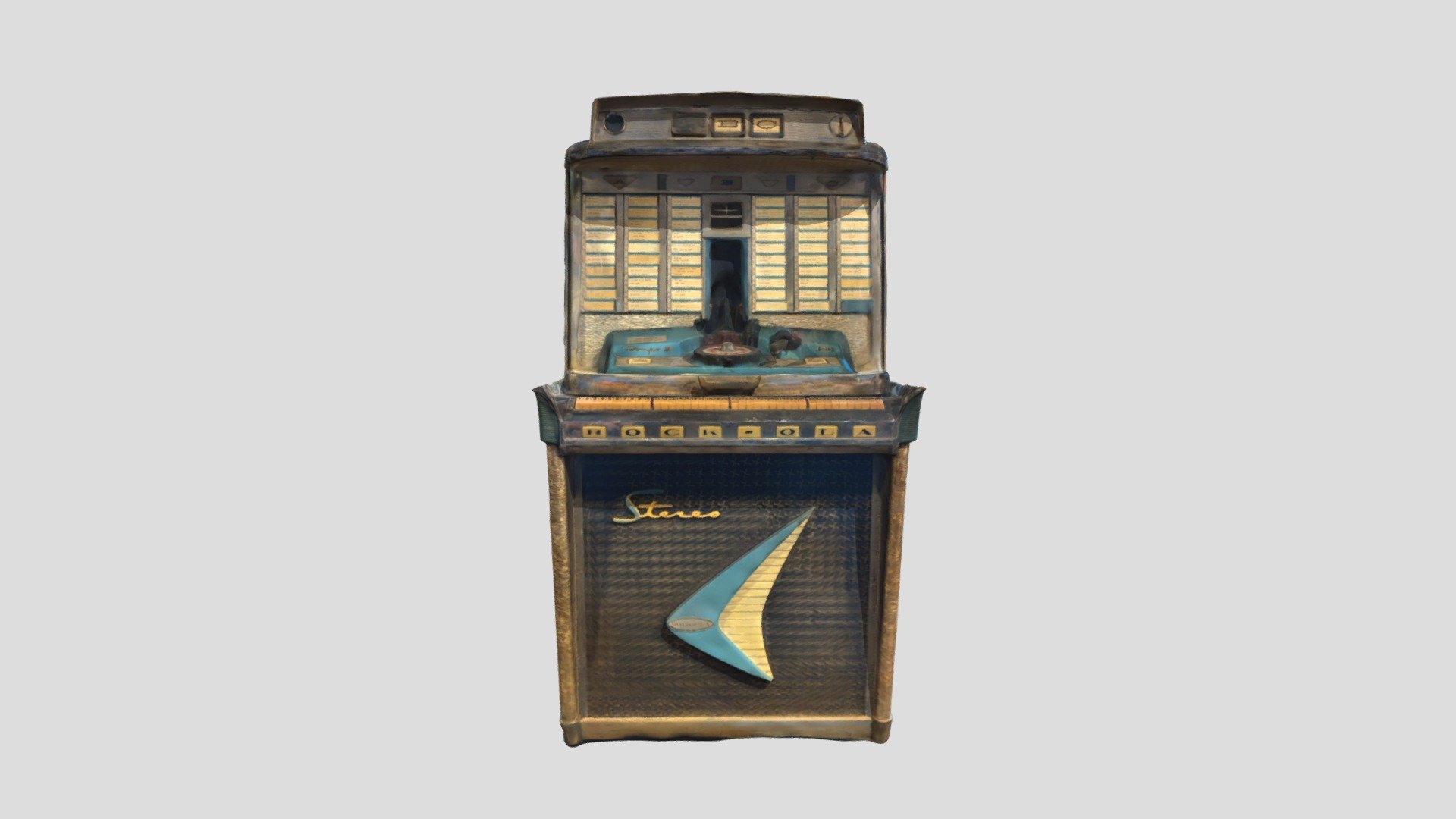 retro vintage 50s Jukebox with Lights Off - Buy Royalty Free 3D model ...