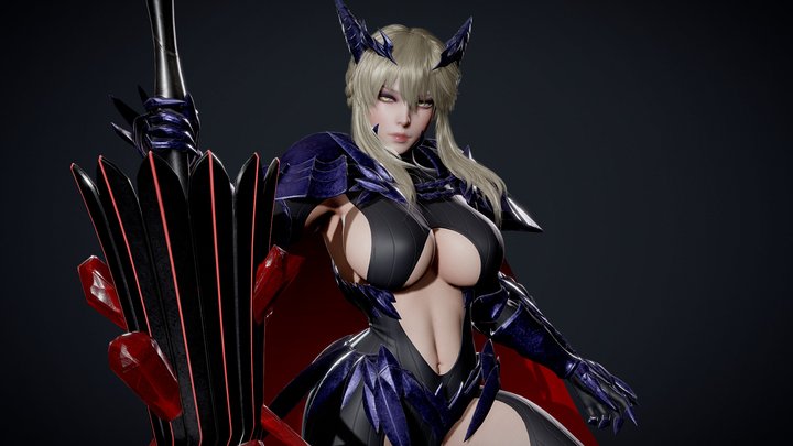 Fate/Grand Order - Artoria Lancer Alter 3D Model