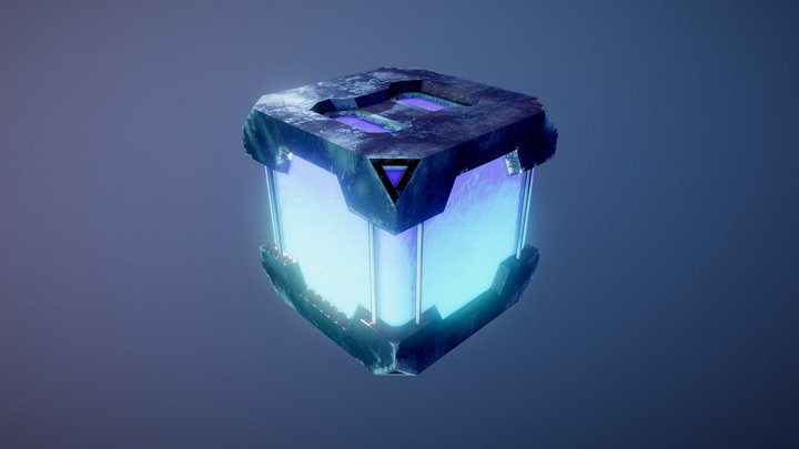 Sci-Fi Energy Cube 3D Model