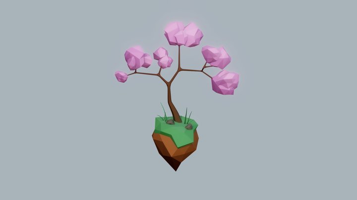 Pink tree 3D Model