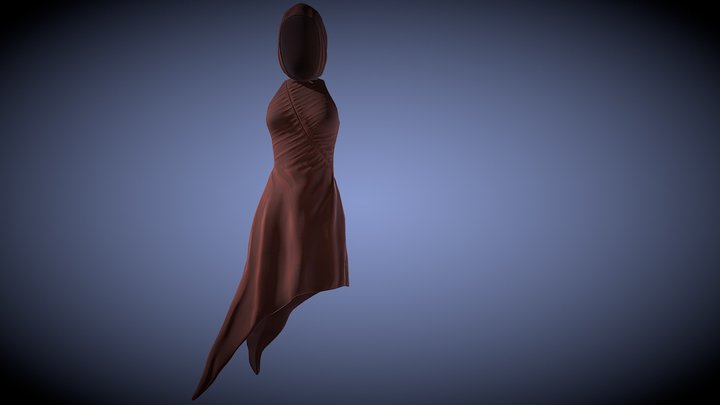 Desert Walker Dress 3D Model