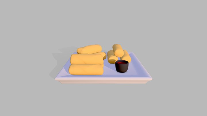 Spring Rolls 3D Model