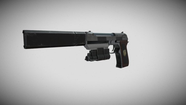 Albert-01P – Resident Evil Pistol (3D Fan Model) 3D Model