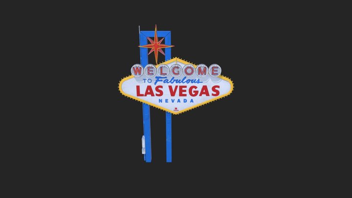 las vegas sign 3D Model