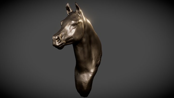 Horse Head 3D Model