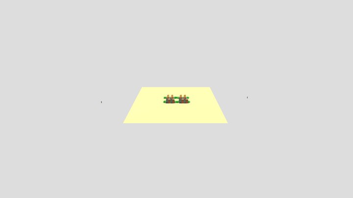 low poly buliding 3D Model