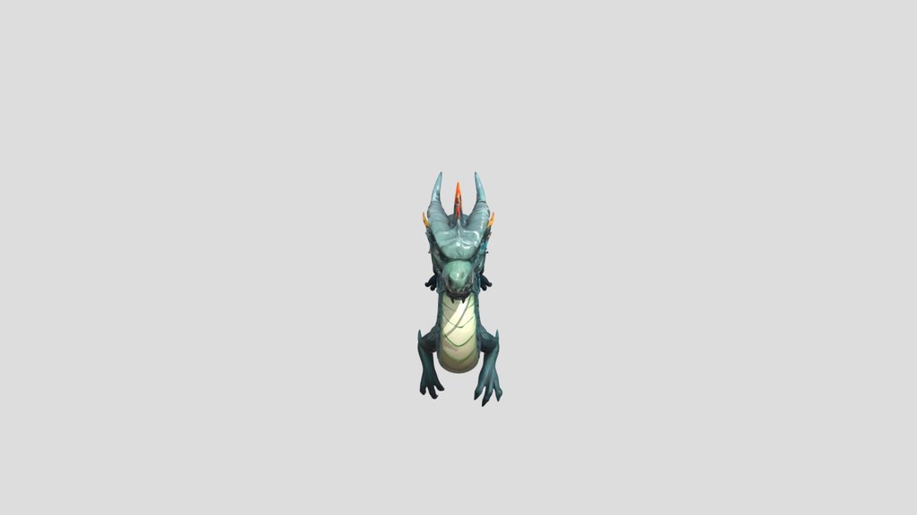 A mythical dragon