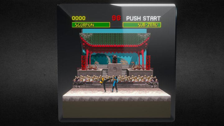 Mortal Kombat - Courtyard 3D Model