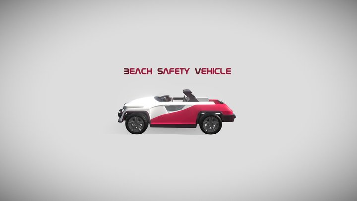 BEACH SAFETY VEHICLE 3D Model