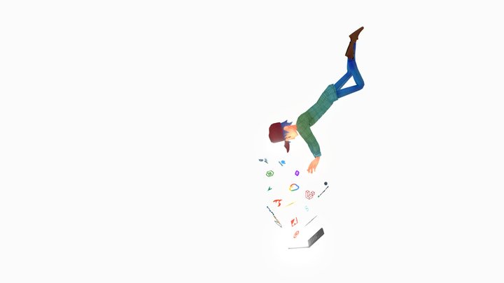 Fear of Falling Behind 3D Model