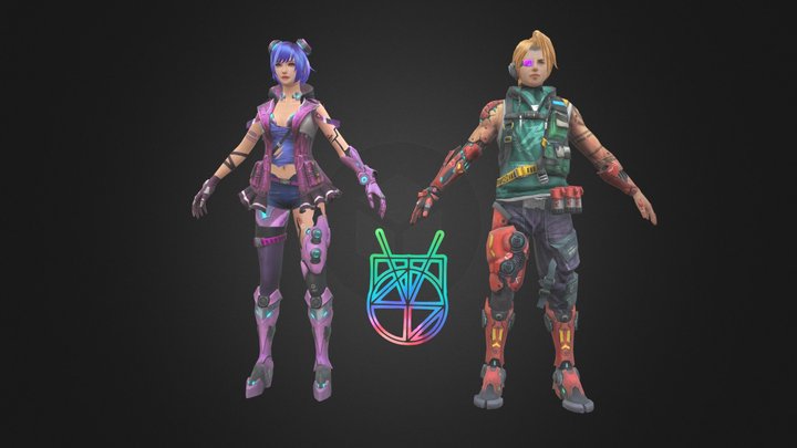 Free Fire Elite Pass Season 8: Impulsive Shock 3D Model