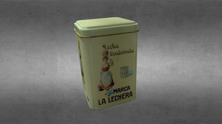 condensed milk can - lata leche condensada 3D Model