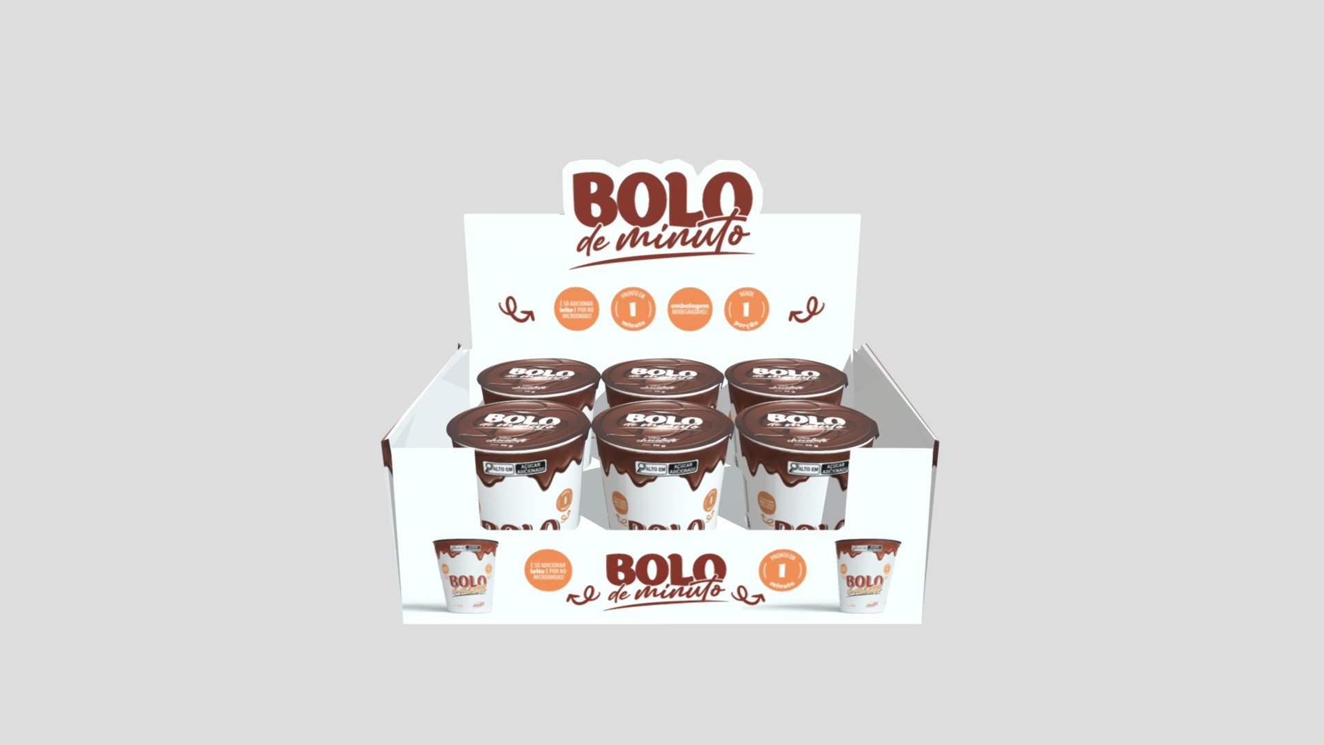 Bolo de Minuto - 3D model by aderbalmachado [8e79609] - Sketchfab