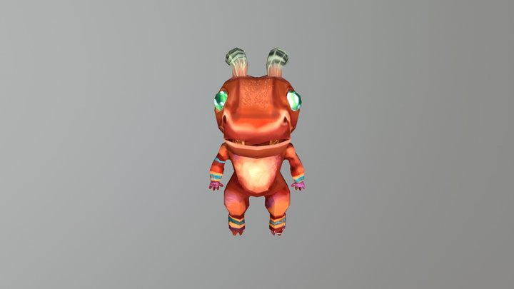 Low Poly Monster 3D Model