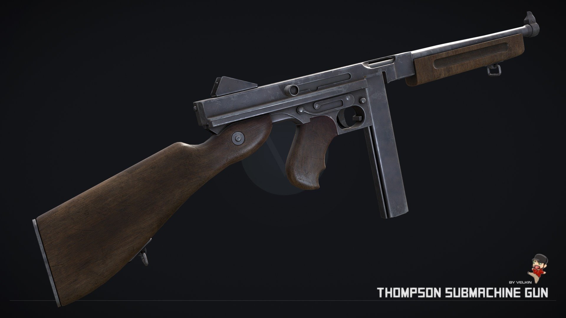 WW2 Thompson Submachine gun