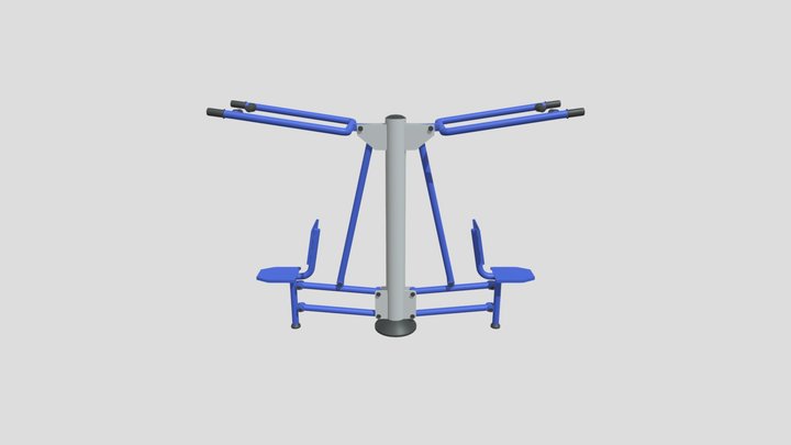 Pull chair - Outdoor Gym 3D Model