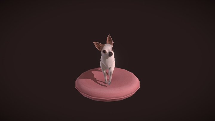 Iksesse the dog 3D Model