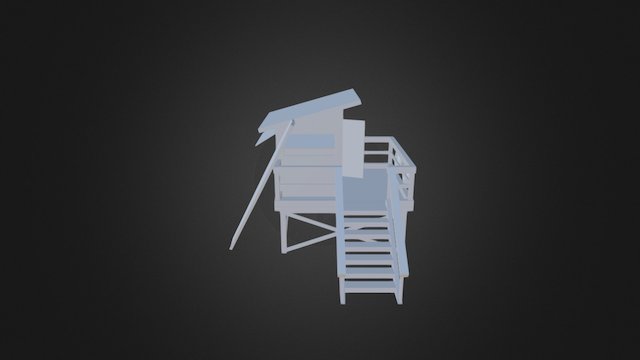 Caseta Playa 3D Model