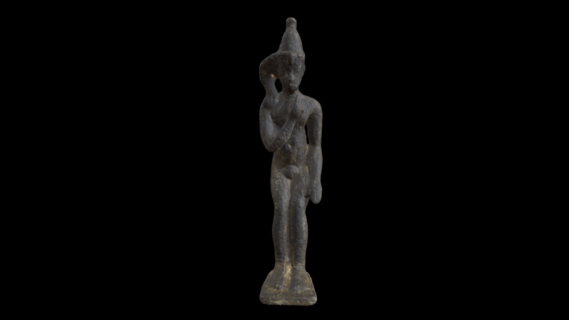 Harpocrates wearing the double crown