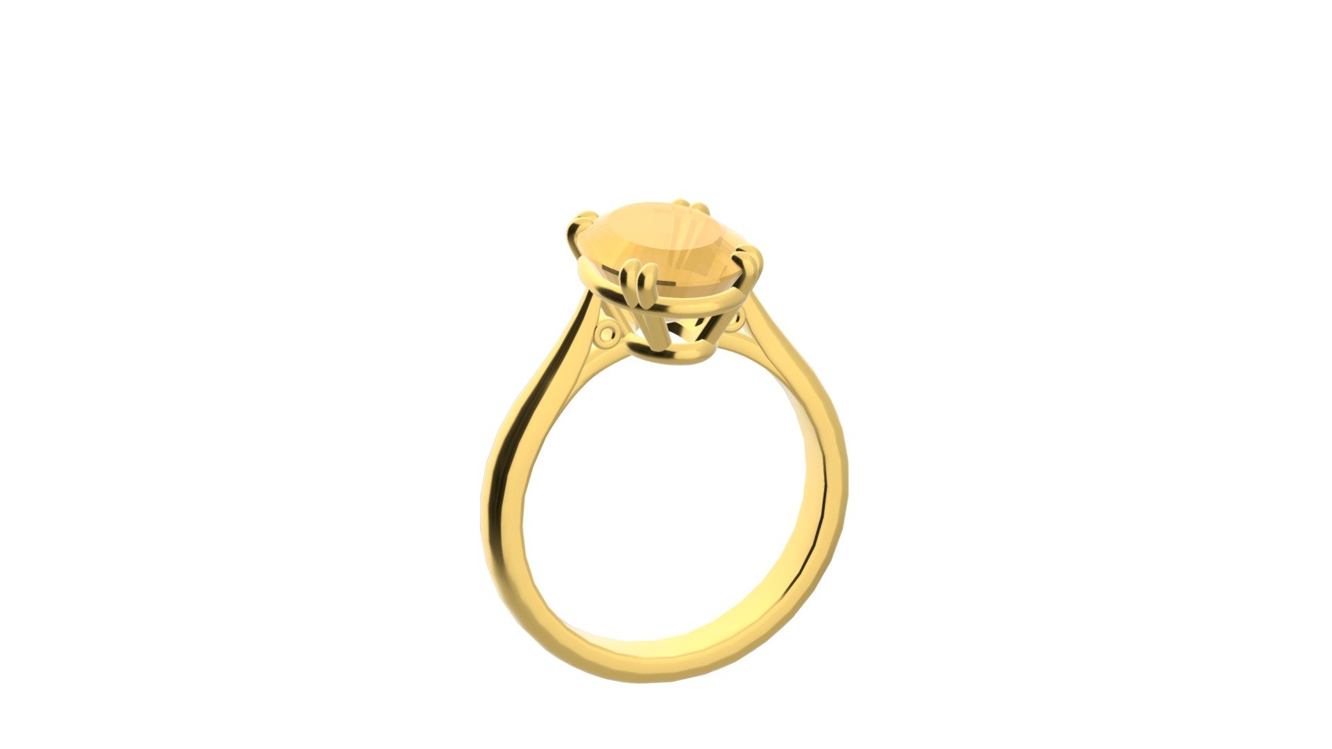 oval double claw ring - 3D model by Mfj [8e7f3d7] - Sketchfab