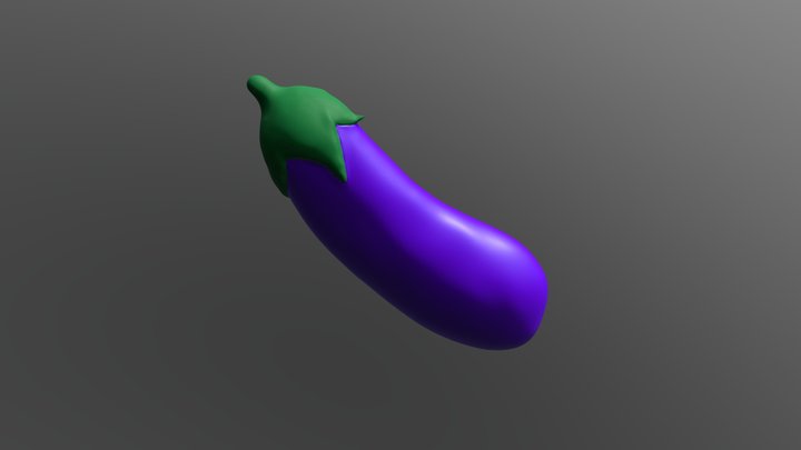 Eggplant 3D Model