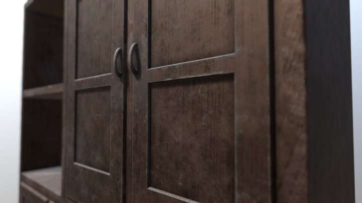 Old Cabinet 3D Model