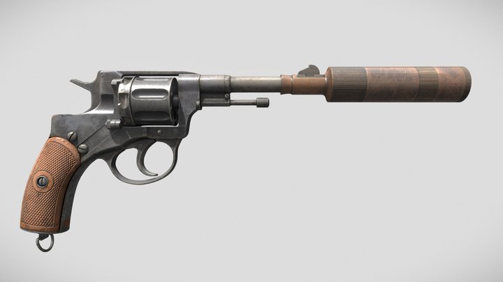 Nagant M1895 3D Model
