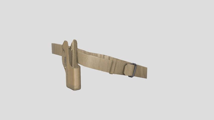 Leg Holster with Sig Sauer P226 Roblox Low Poly 3D Model