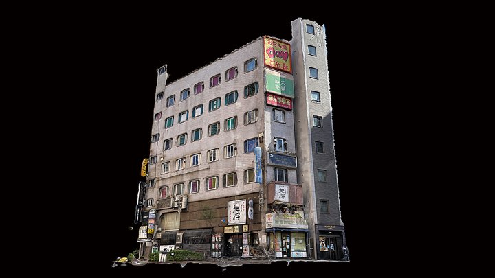 Nice building in Nippori：日暮里のいいビル 3D Model