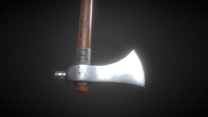 Axe Low Poly 3D Model