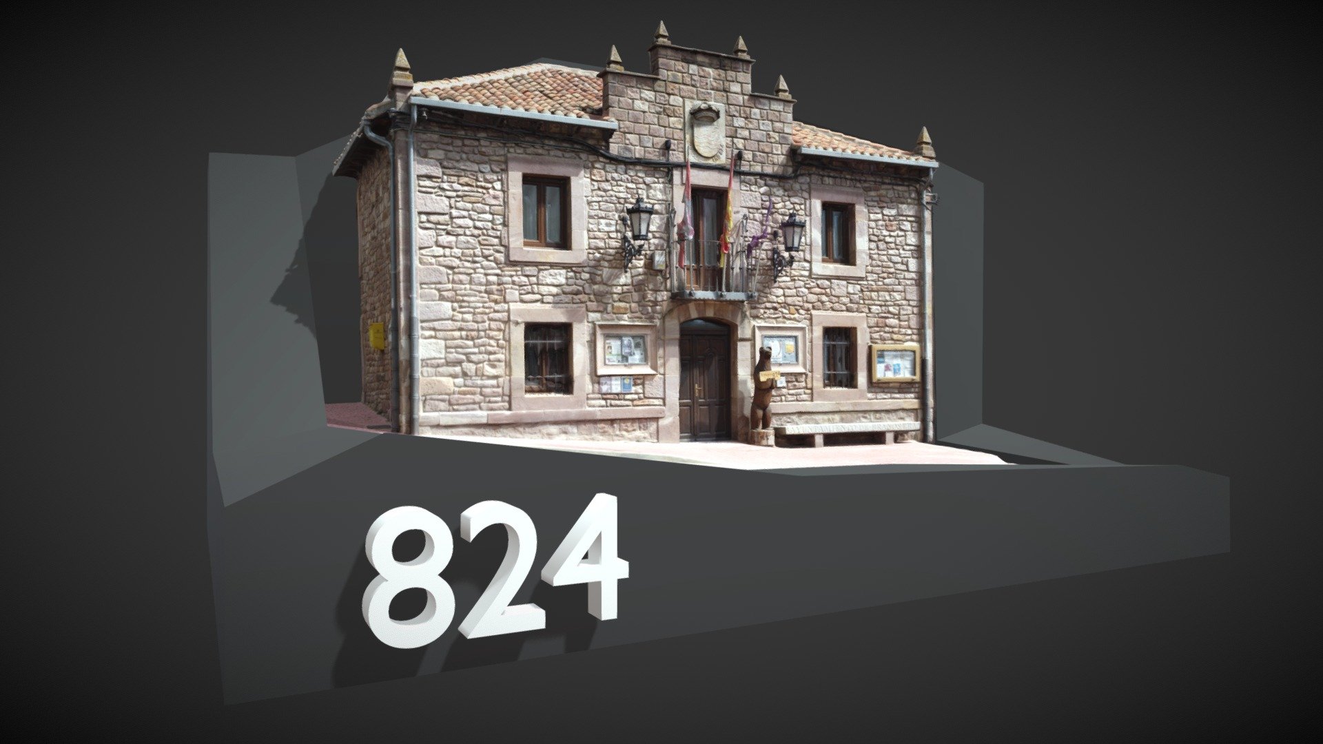 Ayuntamiento de Brañosera 3D model by chuty21 [8e8352a] Sketchfab